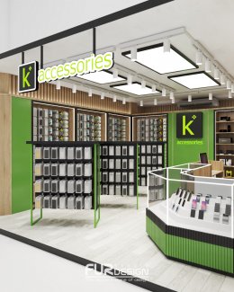 ออกแบบ ผลิต และติดตั้งร้าน : ร้าน K.Accessories เคหะร่มเกล้า กทม.